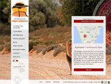 Tablet Screenshot of private-kalahari-safari.com